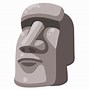 Image result for Moai Rock Emoji