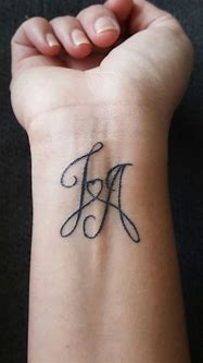 Image result for Initial Tattoo Designs