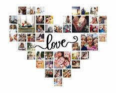 Image result for Heart Shape Collage Template