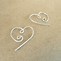 Image result for Rose Gold Heart Earrings