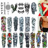 Image result for Temporary Sleeve Tattoo