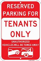 Image result for Tenant Parking Only Sign