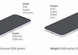 Image result for Real Size Picture of an iPhone 13