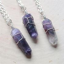Image result for Wire Wrapped Amethyst Necklace