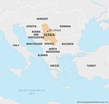 Image result for Map of Europe Showing Serbia