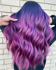 Image result for Purple and Rainbow Hair Color Dye