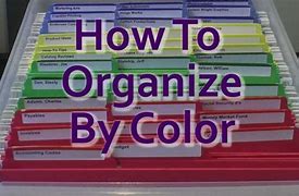 Image result for Color-Coded Organizing