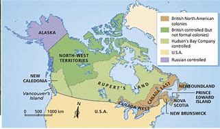 Image result for British Canada Map 1816