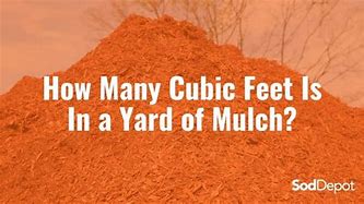 Image result for How Many Bags of Mulch in a Cubic Yard