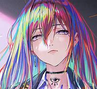 Image result for Rainbow Hair Anime Back View