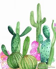 Image result for Printable Watercolor Cactus