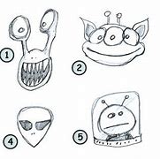 Image result for How to Draw Cartoon Alien