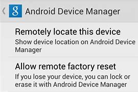 Image result for Android Device Manager Property of Organisation
