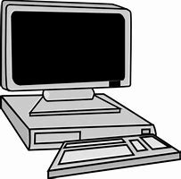 Image result for Computer Screen Clip Art Black and White