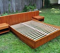 Image result for Floating Bed Wood