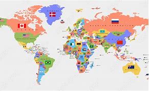 Image result for World Map Every Country