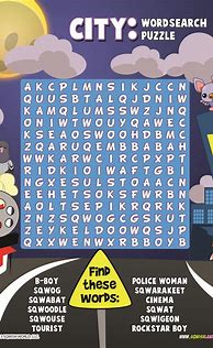Image result for City Word Search Puzzles