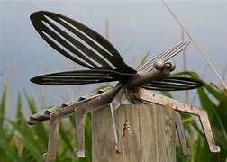 Image result for Metal Art for Garden Dragonfly
