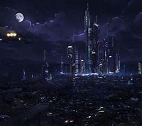 Image result for Futuristic City Park at Night