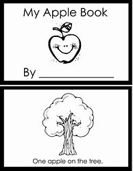 Image result for Printable Apple Book Preschool