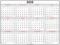 Image result for 2025 Vertical Calendar