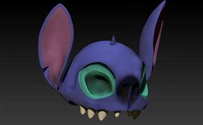 Image result for Stitch 3D Skull