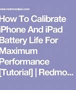 Image result for Calibrate iPad Battery
