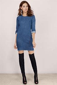 Image result for Denim Blue Jean Dresses