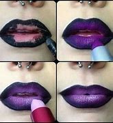 Image result for Goth Lip Makeup