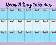 Image result for Free 21 Day Calendar