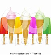 Image result for Popsicle and Ice Cream Cone Clipart