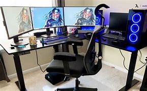 Image result for Gaming Setup Ultra Wide with TV