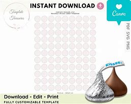 Image result for Hershey Kisses Labels Template