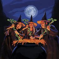 Image result for Halloween Witch Painting