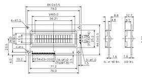 Image result for LCD 1602 Size