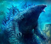 Image result for Blue Godzilla Art