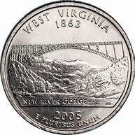 Image result for West Virginia State Quarter 2005