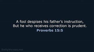 Image result for Proverbs 15:5