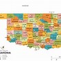 Image result for Oklahoma State Map with Cities and Towns