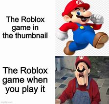 Image result for Roblox Mario Meme