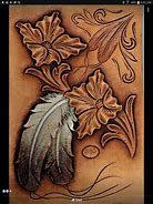 Image result for Leather Feather Pattern