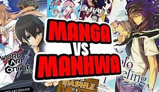 Image result for Manhwa vs Manga