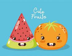 Image result for Round Shape Fruit Cartoon