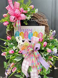 Image result for Easter Wreath with Bows