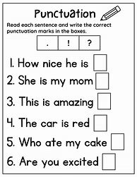 Image result for Punctuation Exercises