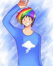 Image result for Rainbow Anime Character Boy