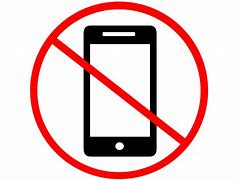 Image result for No Cell Phone Red