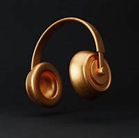Image result for Gold Headphones Illustration