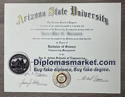 Image result for Arizona State University Sample Diploma