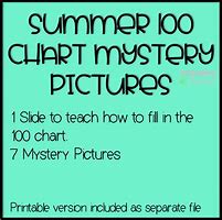 Image result for 100 Chart Mystery Puzzle